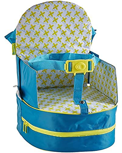 Badabulle Sitzerhöhung, für unterwegs und für Stuhl, als Rucksack tragbar, grau, 10 cm