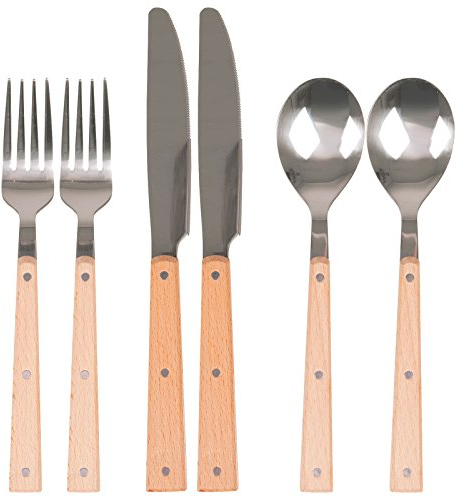 Bo-Camp Urban Outdoor Harlem Besteck-Set, Unisex, Braun, Einheitsgröße