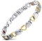 JFUME Damen Herz Armband aus Liebe Edelstahl Armband 19cm Geschenk für Frauen