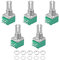 sourcing map 5 Stück 20K Ohm Variable Widerstände Double Turn Rotary Carbon Film Potentiometer