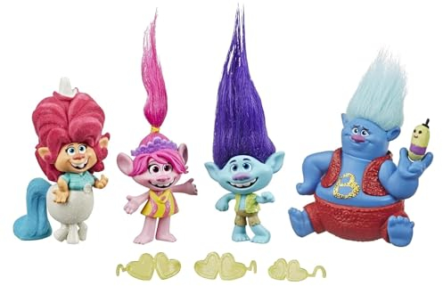 DREAMWORKS TROLLS Hasbro Lonesome Flats Tour Pack, 5 kleine Figuren, inspiriert durch den Film Trolls World Tour, Spielzeug für Kinder ab 4 Jahren