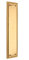 5mm Heavy Duty Solid Cast Brass Georgian Finger Plate Door Push Plate 285x 67mm (Polished Brass)