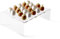Danieli | Porta Uovo alla Coque per Catering e Buffet | Supporto in acrilico trasparente porta uova e finger food da 1, 2, 4 o 16 posti | Design Moderno per Catering e Banqueting (16 posti)