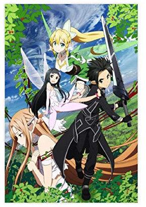 Style1 Kunstdruck auf Leinwand, Anime Oc Male 03, 60 x 90 cm, ohne Rahmen