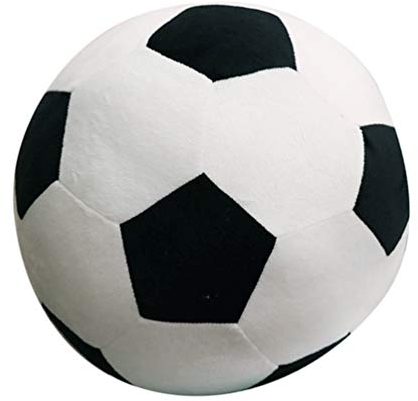 Kreatives FußBall PlüSchspielzeug - HandgenäHtes Kuscheltier Aus Pp Baumwolle, 20Cm, Perfekt FüR Kinderzimmer Dekoration Und Geschenk