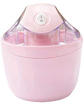 Wgwioo Gelato Frozen Yogurt E Sorbetto, Macchina per Gelato Elettrica Automatica Facile Fatta in Casa, Macchina per Gelatiera Domestica,Rosa