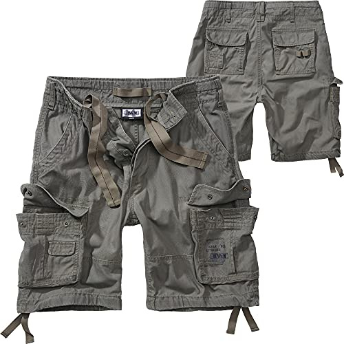 BWuM M65 Pure Shorts Vintage Army Bermuda Armee Kurze Hose Cargo Outdoor Short, Größe:6XL, Farbe:Oliv
