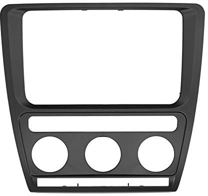 Autoradio Rahmen, Qiilu Konsole Autoradio Radioblende 2 Din GPS ABS Panel Rahmen Fit für Skoda Octavia 2004-2010