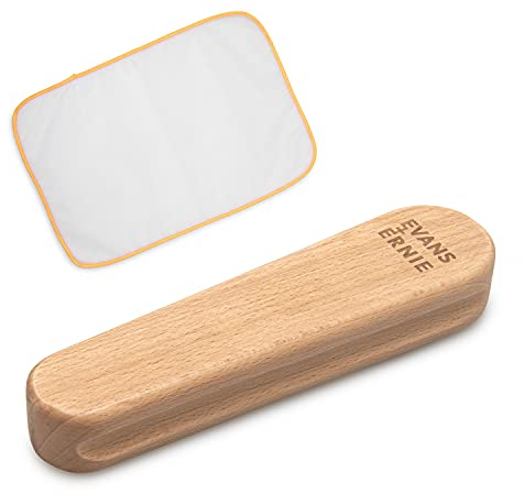 Evans and Ernie Sartori - Pressa per cuciture in legno duro, per trapuntare, cucire e ricamare, assorbe l'umidità del ferro da stiro per fissare le cuciture, realizzato con legno di faggio non finito