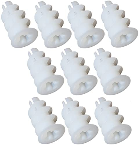 AERZETIX - C48674 - Set di 10 - Tasselli per cartongesso da avvitare - Ø13x25mm in nylon - fissaggio a muro a secco