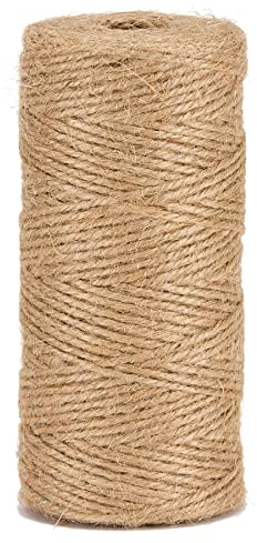 Cordeline Cordeline - Cuerda de Yute Natural, diámetro de 1,5 mm ± 100 m para jardinería, Bricolaje, Actividades manuales BJN100, Natural