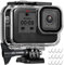 OKFUN Custodia impermeabile da 60 m per Go Pro Hero 8 nera, custodia protettiva subacquea con accessori per staffa per Go Pro Hero8 Action Camera