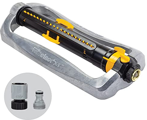 Melnor 65154AMZ Paquete de aspersores Turbo, Metal, Negro, Amarillo