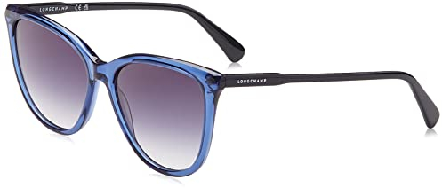 Longchamp Unisex LO718S Sunglasses, 400 Blue, 56