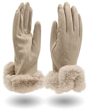 QUEEN HELENA Damen Fingerhandschuh G03 (Khaki)