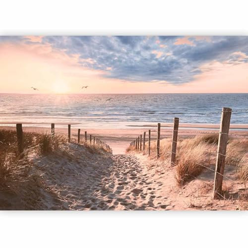 murando - Papier peint panoramique paysage 150x105 cm - Revêtement mural décoration pour chambre salon cuisine - Design unique et moderne - Marron gris beige - c-C-10032-a-c