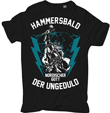 Spaß Kostet Herren Tshirt Hammersbald Nordischer Gott der Ungeduld Größe M - 5XL