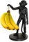 Winkee - Bananenhalter Affe Mikey I Origineller Bananenständer | Obst-Halter in Affenform | Obstständer modern