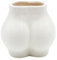 Dekohelden24 Keramik Vase als Hintern in weiß, Größe L/B/H: ca. 11 x 8 x 10 cm