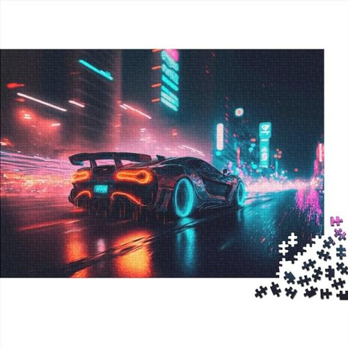 ADMITO Holzbrett-Puzzle, 1000 Teile, Moderner Sportwagen, Jigsaw Puzzle, 75x50cm, 1 Set, 1000 Teile, 1 Stück, 14+ Jahre