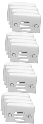 OSALADI 16pcs Interior Door Security Kit Deadbolt Strike Plate Stainless Steel Plate Cover