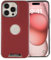 Beajew UltraSlim Hülle kompatibel für iPhone 13, Carbon Fiber Look Ultra Dünn Handyhülle Cover Bumper Schutz Schale Hard Case Schutzhülle, [eingebauter ultrastark magnetisch],Rot