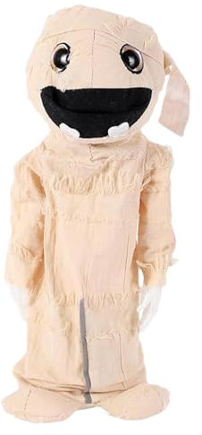 Ungtyb Halloween Mumien-Spielzeug, Halloween-Mumiendekoration, Halloween-Dekoration im Freien mit gruseliger Mumie-Puppe, Mumien-Sammelfigur für Halloween,