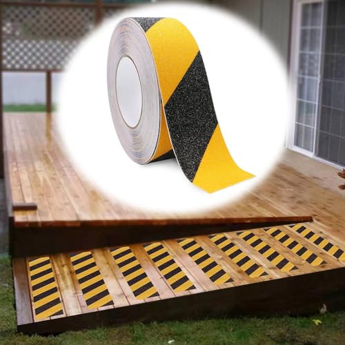 VDCVADKYE Anti Slip Tape, 4in 6in Anti-Slip Safety Grip Tape 10cm 15cm Outdoor Non Slip Tape For Steps Hazard Warning Grip Tape Non Slip Tape