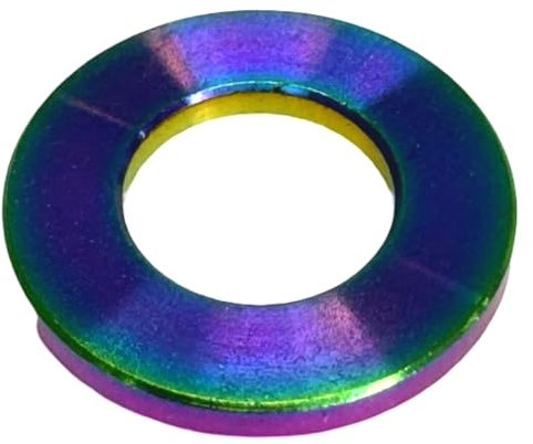Titan Unterlegscheibe U-Scheibe DIN 125 I M5/M6/M8 I Fahrrad I Motorrad I Mountainbike I MTB I Supermoto I Tuning (Neochrome, M8)