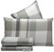 Riad Arredo Set Completo Letto Matrimoniale in Pregiata Flanella in 100% Cotone con Trattamento Antipalline - Completo Lenzuola Morbide (Edimburgo Tortora)