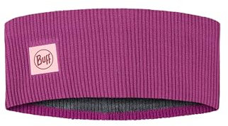 BUFF®| Crossknit Stirnbänder Männlich Weiblich Erwachsene, Reflektierend, Laufen, Laufen, Nacht, Sichtbarkeit, Schnell trocknend, Komfort, Sport, Einheitsgröße, Lila