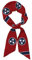 OKFSTY Tennessee Seidenschal mit Staatsflagge, modisch, Seidenschal, farbenfroh, gemustert, leichte Halsbekleidung für Damen, Schwarz , One size