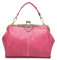 NICOLE & DORIS Women's Vintage Rose Crossbody Satchel Handbag, 29cm x 11cm x 21cm, Kiss Lock, Waterproof, Soft PU Leather