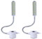 Sirxlevcy Luz LED para Máquina de Coser con Base Magnética y Cuello de Cisne Flexible, Luz de Trabajo Portátil, Paquete de 2, Enchufe Europeo