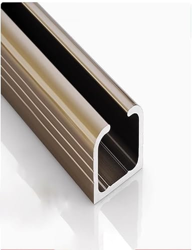 Rail de porte de placard en aluminium for porte de grange, coulisse en douceur et en silence. Applicable aux portes d'une épaisseur de 0,3 cm ou plus. Panneau de porte(120cm/47in)