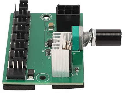 Ejoyous Fan Splitter Controller Hub, 6pin Interface PWM 8 Channel NKFV8 1 Computer Fan Controller Hub PCB Material for Home