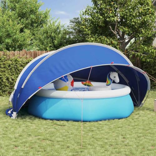 Nqyjm Pool-Dome Blau 472 x 460 x 229 cm für Pools