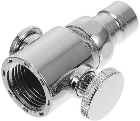 KAILIKETIY Wasserventil Waschmaschine Klick Absperrventil für Küche Badezimmer 20 mm 15 mm silber ABS einfache Installation undichte Ausführung