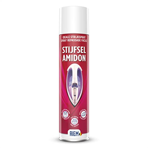 RIEM - Almidon 400 ml - Spray Planchado fácil - Textiles Naturales - Textiles sintéticos - Deslizamiento Plancha