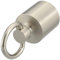 Kanirope® Seilendkappe mit Ring Nickel matt für ø28mm- ø30mm Handlaufseile Absperrseile Treppenseile