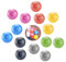 ATC Handels GmbH Soft Pilates & Yoga Ball Set 14 Bälle + 1 Ballnetz für 14 Bälle