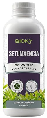 Bioky® Cola de Caballo Fungicida 1L – Preventivo y Curativo para Plantas – Bioestimulante Ecológico Plantas de Interior y Huerto Urbano – Controla Hongos como Mildiu, Oídio (1L)
