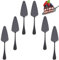 LUPATDY 6 paletta per torta in acciaio inox, professionale, con lama ondulata fine, per cucina, ristorante, feste, lavabili in lavastoviglie