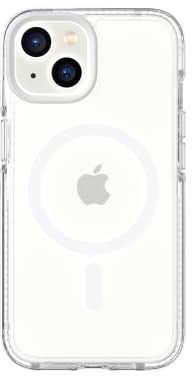 tech21 iPhone 14 Evo Crystal Compatible with MagSafe – Shock-Absorbing & Scratch-Resistant Clear Phone Case with 16ft FlexShock Multi-Drop Protection