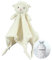CREVENT Baby Schmusetuch,Plüsch Komfort Schnuffeltuch für Neugeborene,Weich & Waschbar Kuscheltuch Schlaftier für Babys und Kleinkinder,Spielzeug 0+ Monate(Elfenbeinfarbenes Schaf)