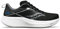 Saucony Men's Ride 17 Sneaker, Schwarz/Weiß, 11.5 Wide