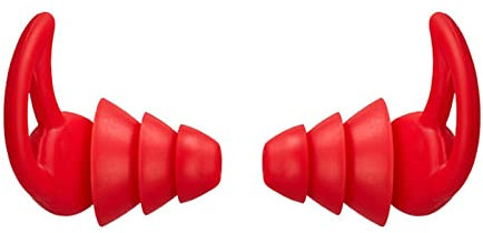 KAYLRE Ohrstöpsel Silikon schlafende Ohrstecker Schalldämmung Ohrschutz Ohrstöpsel Anti-Rausch-Stecker for Reise Silikon Weiche Geräuschreduzierung Ohrstöpsel Zum Schlafen (Size : Red 3 Layers)