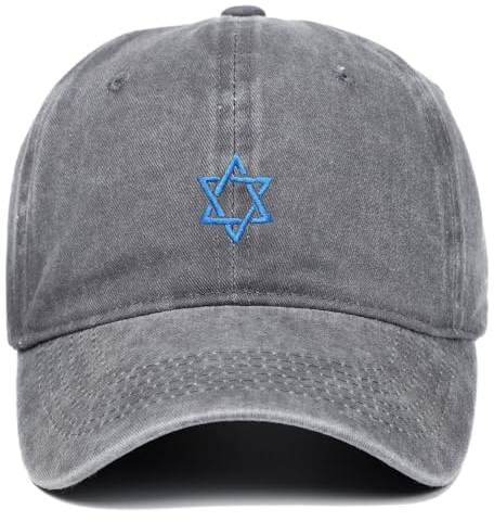 Israel Flagge Baseball Cap Verstellbare Stickerei Star Von David Sports Cap Vintage Israels Symbol Hip Hop Cap Für Männer Frauen