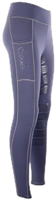 AK Wintex Anzieh-Reithose mit hoher Taille für den Winter/Reitleggings/Reithosen mit Vollbesatz und Silikonbesatz, anthrazit, S