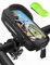 LEMEGO Support Telephone Velo Moto Etanche Sacoche Guidon Vélo VTT Rotation 360 Ecran Tactile pour Smartphone 4.7-7 Pouces avec Housse de Pluie Porte Téléphone Vélo Moto Trottinette Cyclisme